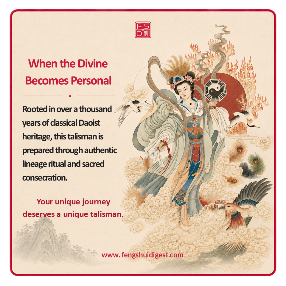 Authentic Daoist lineage 2027 Tai Sui prayer talisman for consecrated Fan Tai Sui remedy, annual protection, zodiac clash support, and personalized spiritual preparation.