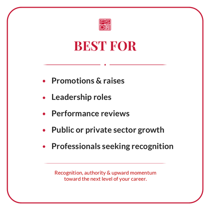 Career Advancement Amulet best for promotions, raises, leadership roles, performance reviews, decision maker support, and professional recognition.