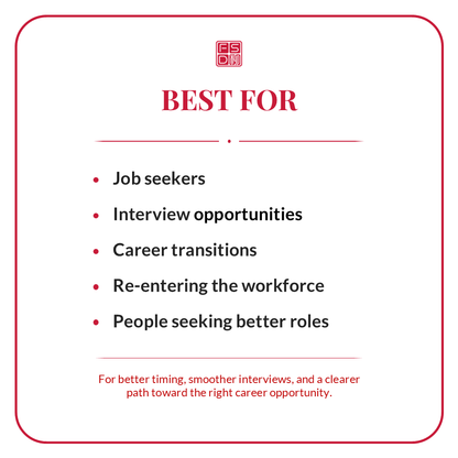 Career Opening Talisman best for job seekers, interview candidates, career changers, people re-entering the workforce, and those seeking better roles.