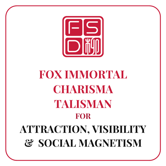 Custom consecrated Fox Immortal Charisma Talisman for attraction, visibility, social magnetism, audience appeal, likability, and recognition.