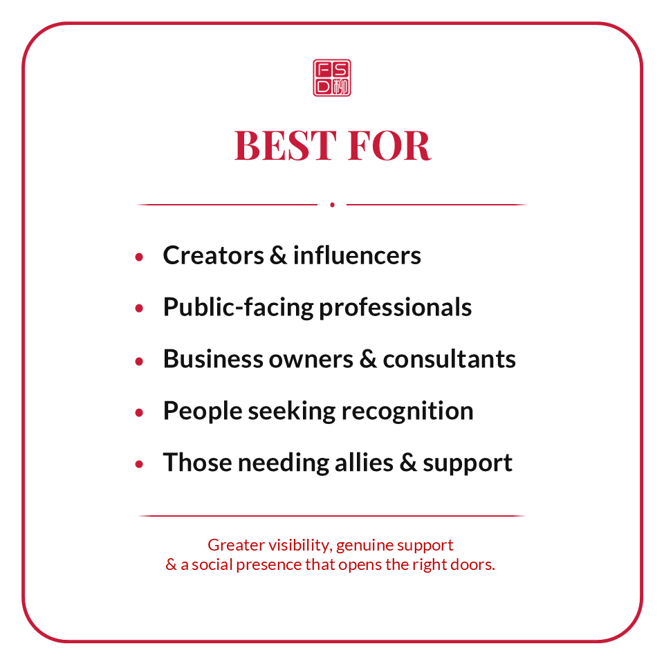 Noble Support Talisman best for creators, influencers, public-facing professionals, business owners, consultants, people seeking recognition, allies, and social support.