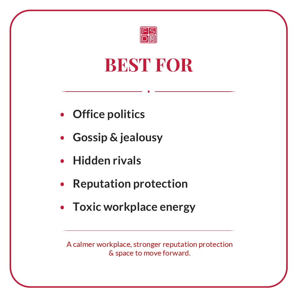 Office politics protection talisman best for gossip, jealousy, hidden rivals, reputation protection, toxic workplace pressure, and harmful workplace influence.