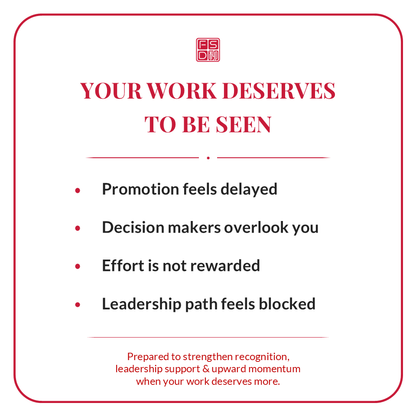 Promotion luck talisman for people who work hard but feel overlooked, delayed, unrewarded, or blocked from career advancement and recognition.