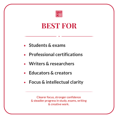 Wenchang Talisman best for students, exams, professional certifications, writers, researchers, educators, creators, focus, and intellectual clarity.